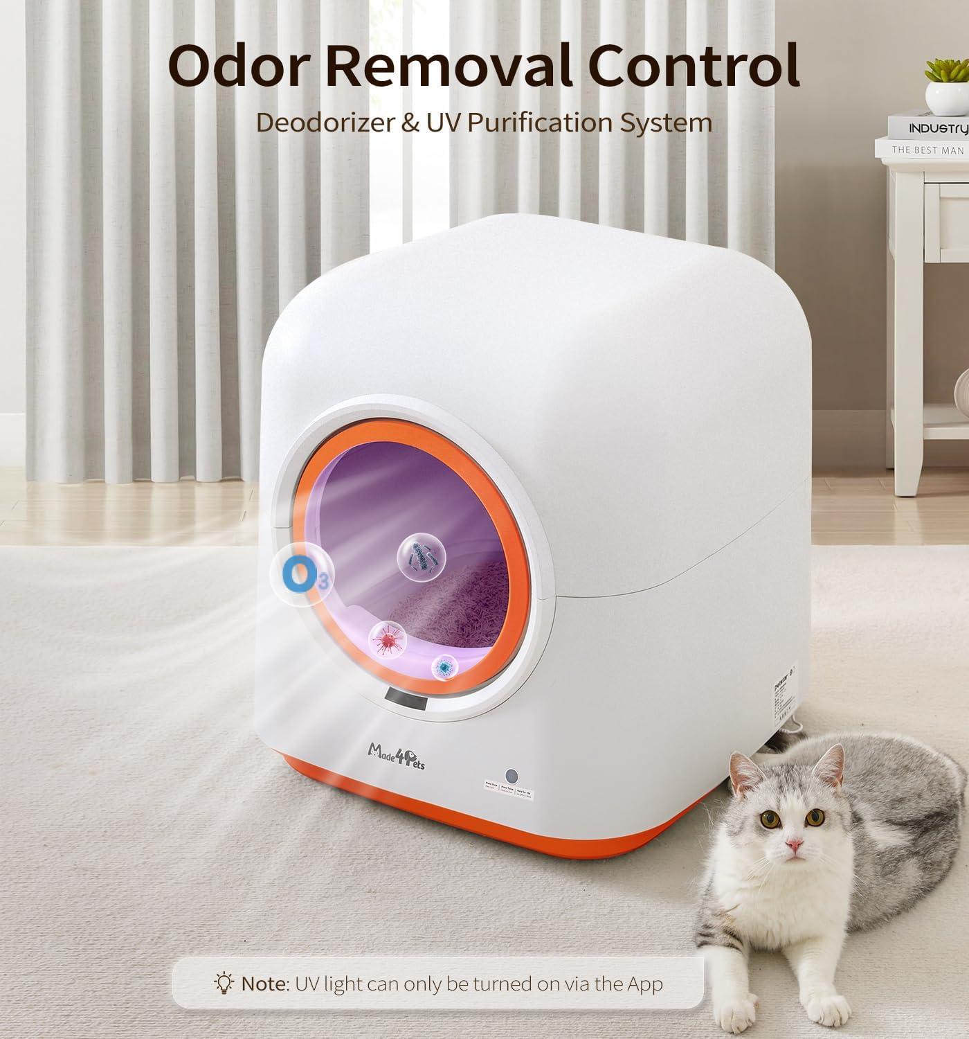 60L Smart Litter Box – App Control, Infrared Safety, Zero Odors