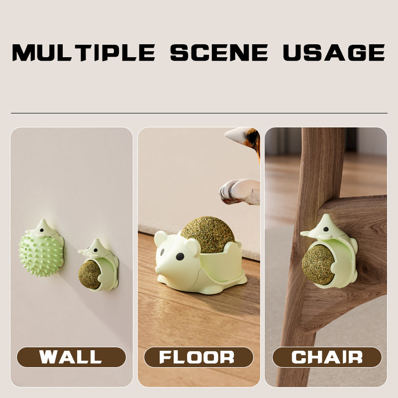 Self-Grooming Wall Brush for Cats – Corner Massager & Hair Remover