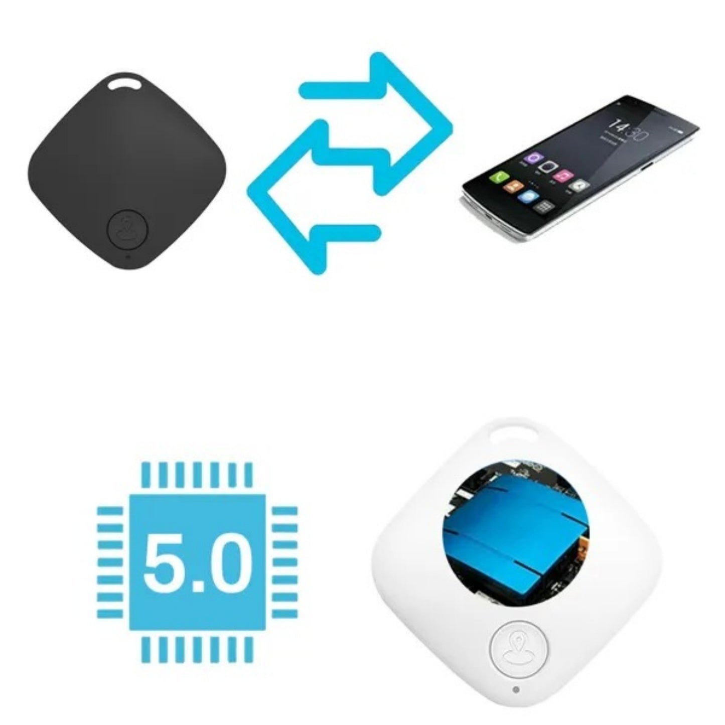 Smart GPS Tracker for Pets – Wireless Anti-Lost Device for Dogs, Cats, Keys & More