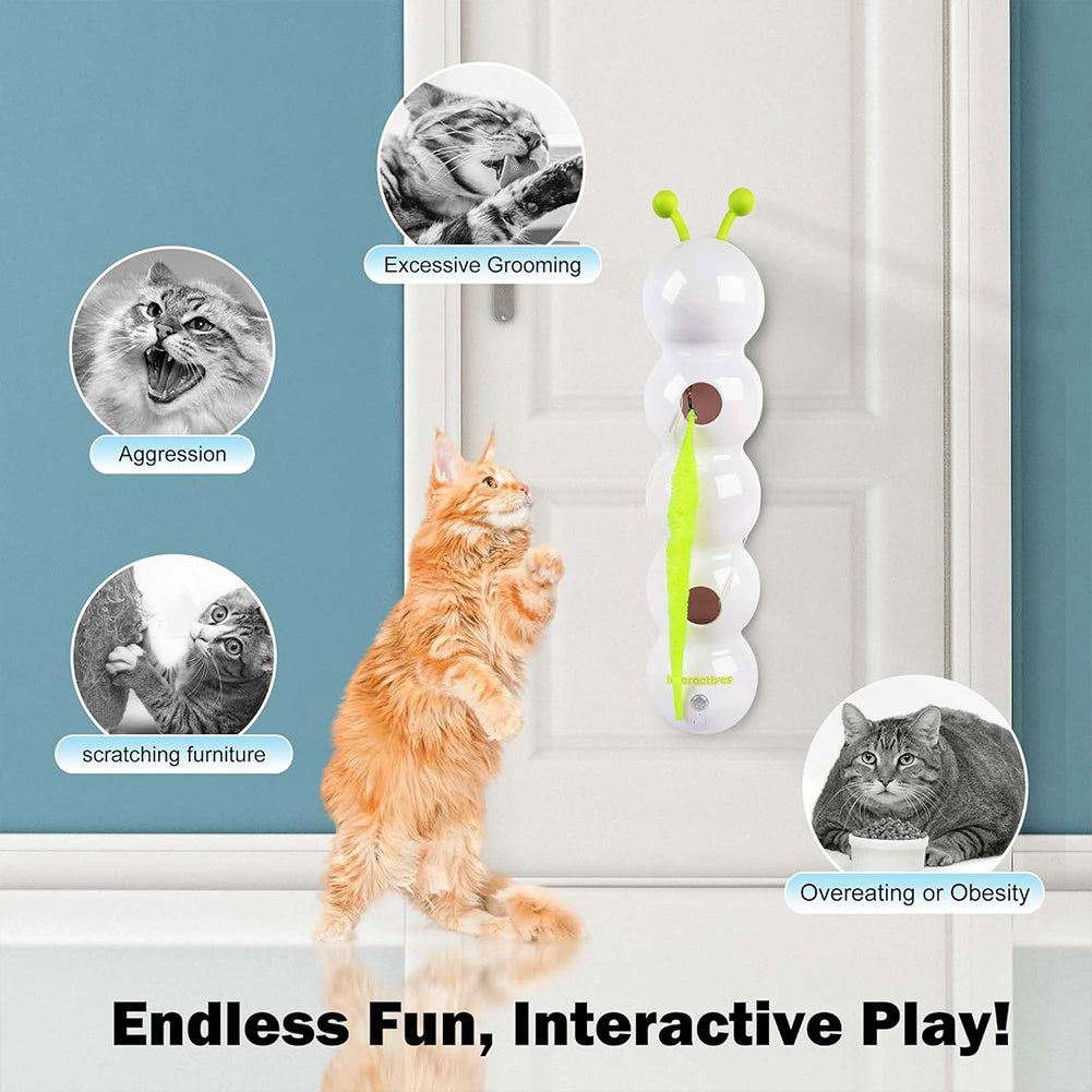 Automatic Interactive Cat Toy – USB Rechargeable Motion-Activated Tail Teaser