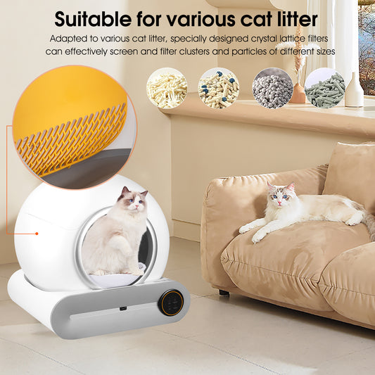 Self-Cleaning Smart Litter Box – Automatic Scooping, Deodorizing & App Control